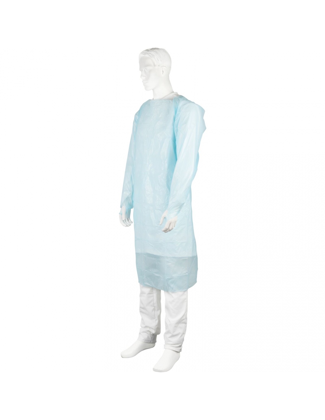 ABENA - Sort CPE cu maneci lungi si orificii pentru degete - Albastru - 120 x 112 cm - 20 buc