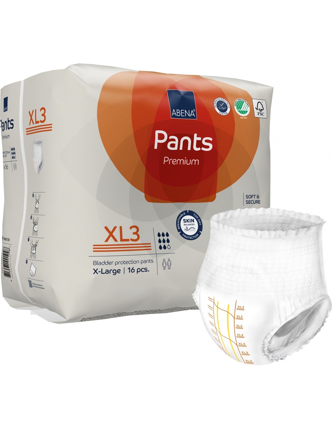 Abena Pants XL3, chilot incontinenta adulti 2600 ml - 16 buc