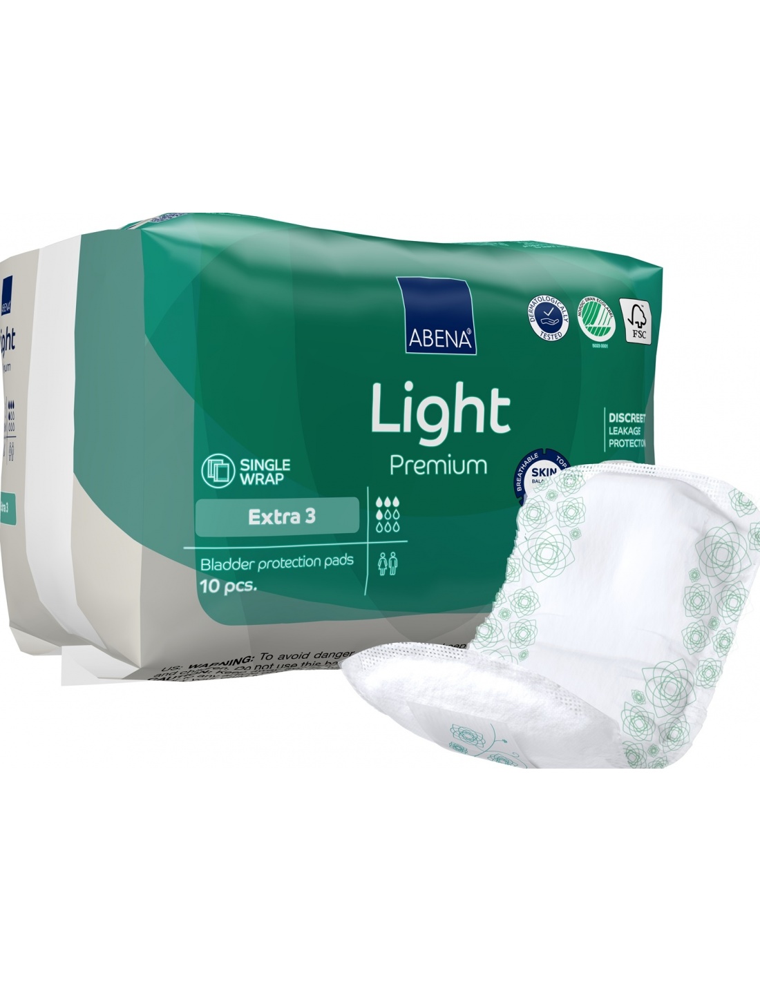 Abena Light Extra 3 - Absorbante anatomice - 10 buc