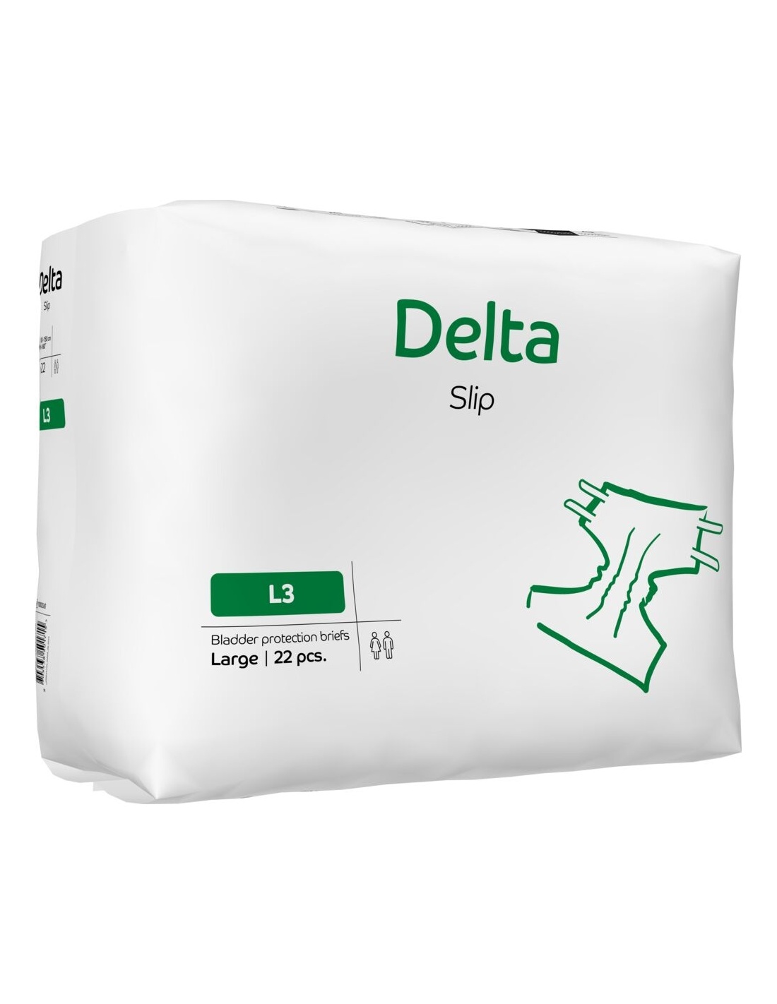 Delta Slip L3 3200 ml - Scutece incontinenta adulti - 22 buc