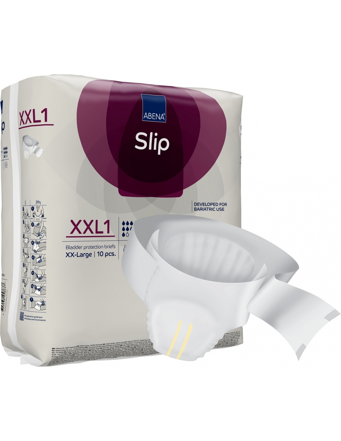 Abena Slip - Scutece incontinenta adulti premium - XXL1 - 2250 ml - 10 buc