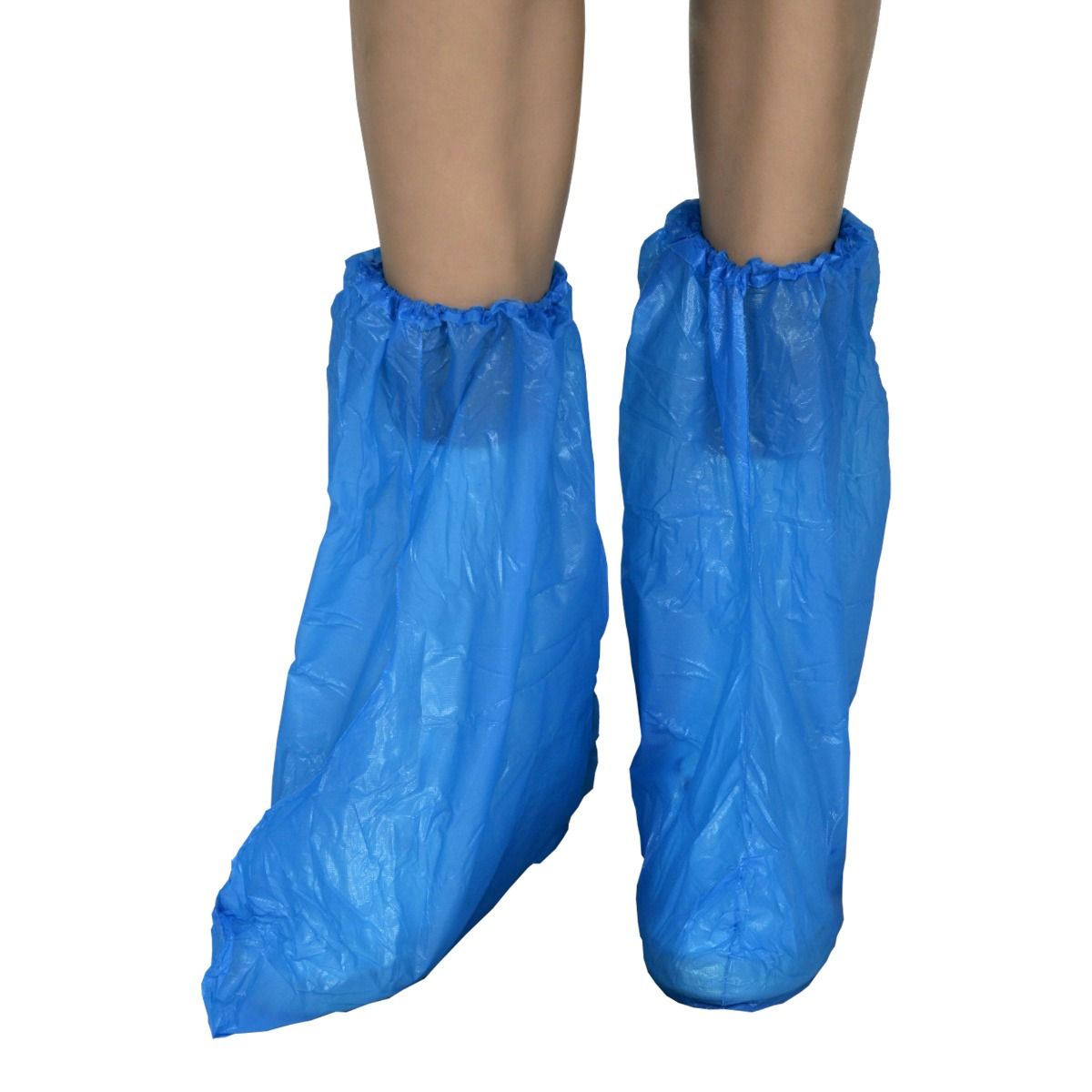 Acoperitori cizme / bocanci,13 G din LDPE 40x 50  albastri - 100 bucati