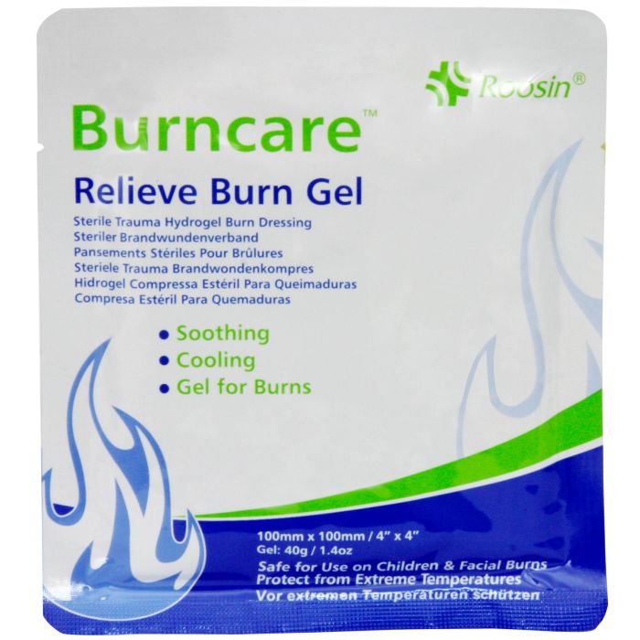 Compresa sterila impregnata cu gel calmant pentru arsuri, 40 grame, 10x10 cm