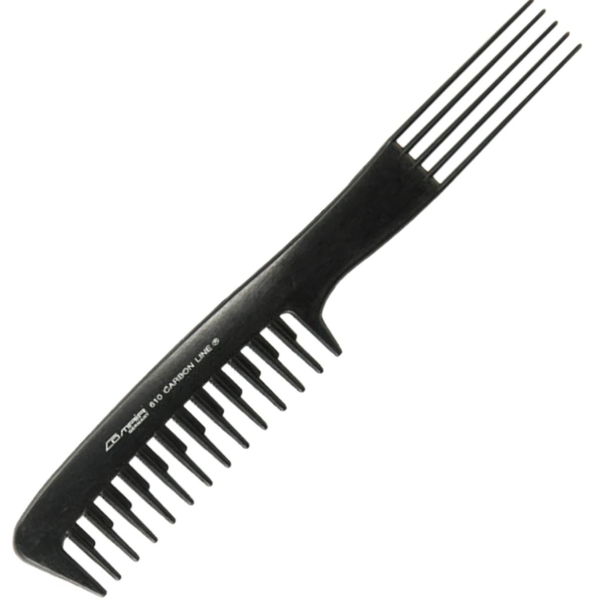 Pieptan profesional cu 2 capete si furculita de metal