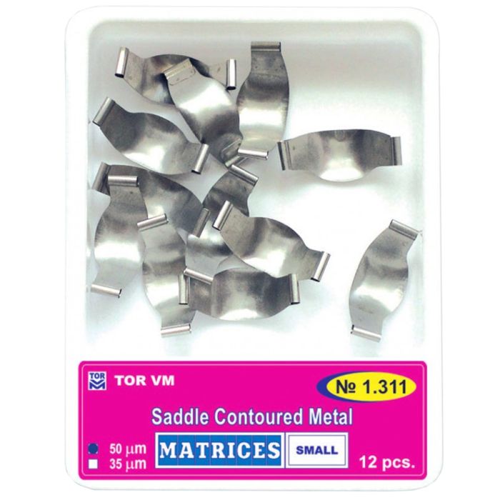 Matrici metalice conturate sectionale cu bordura, otel inoxidabil, 35 microni Hard, marimi S/M/L, set 10 bucati