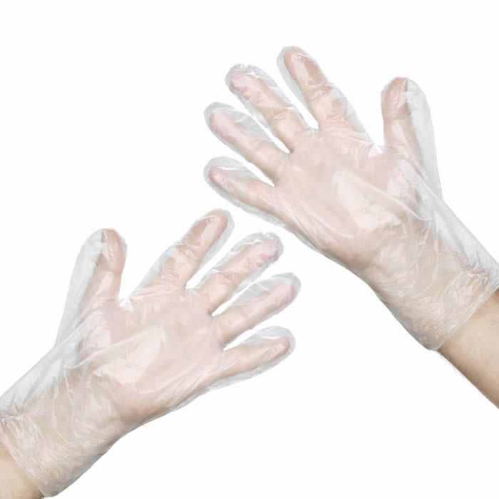 Manusi PRIMA din plastic HDPE, transparente - 100 bucati