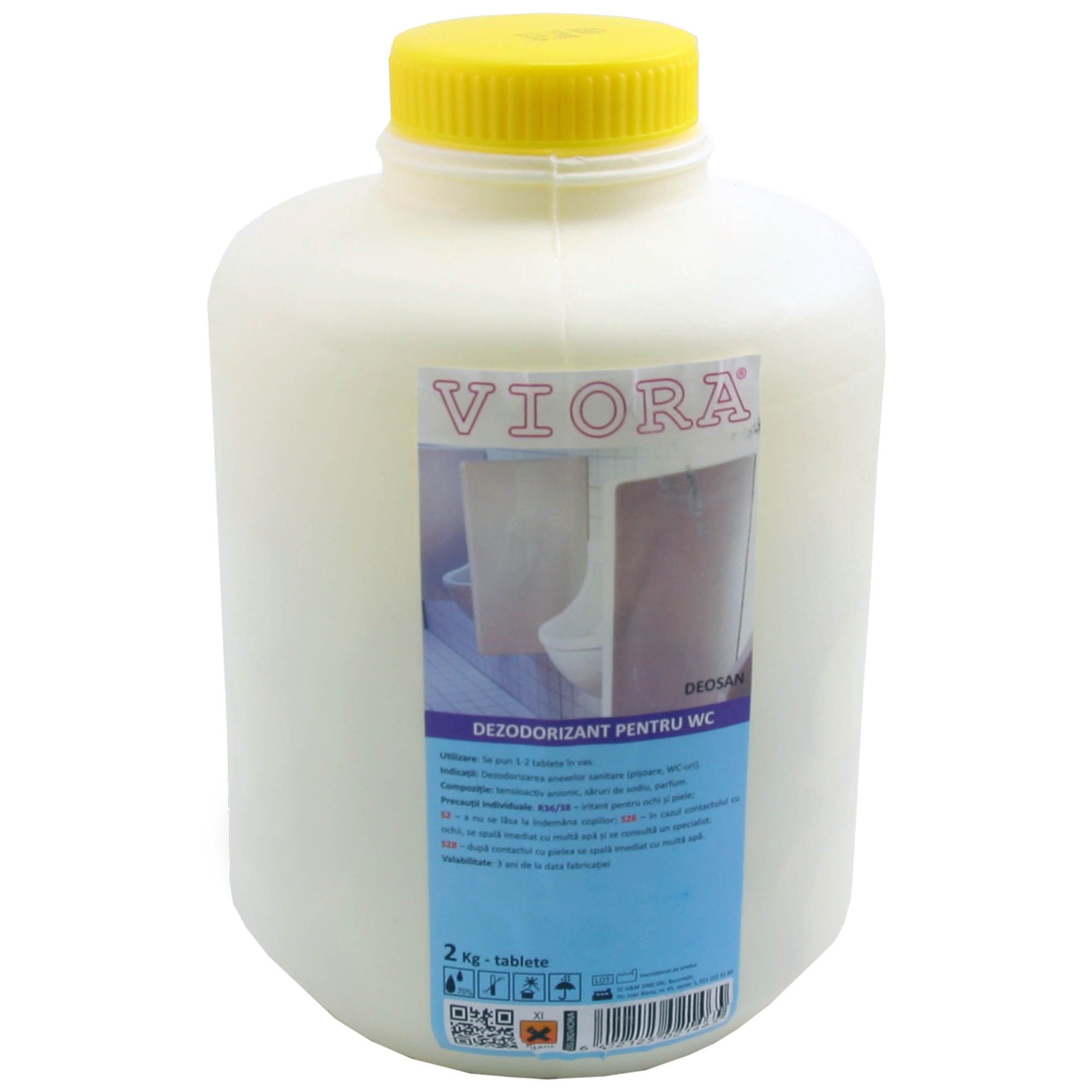 Tablete dezodorizante Viora pentru grupurile si anexele sanitare, 2kg