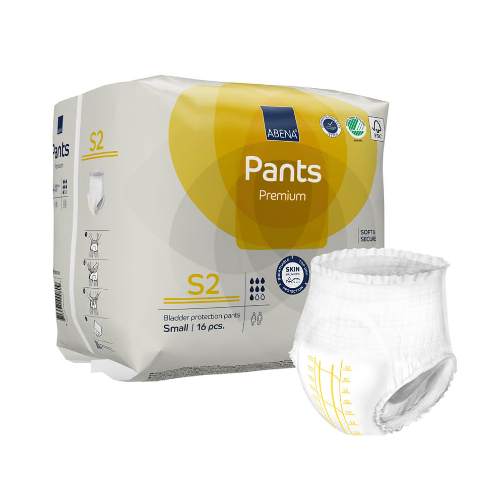 Abena Pants S2, chilot incontinenta adulti 1900 ml - 16 bucati