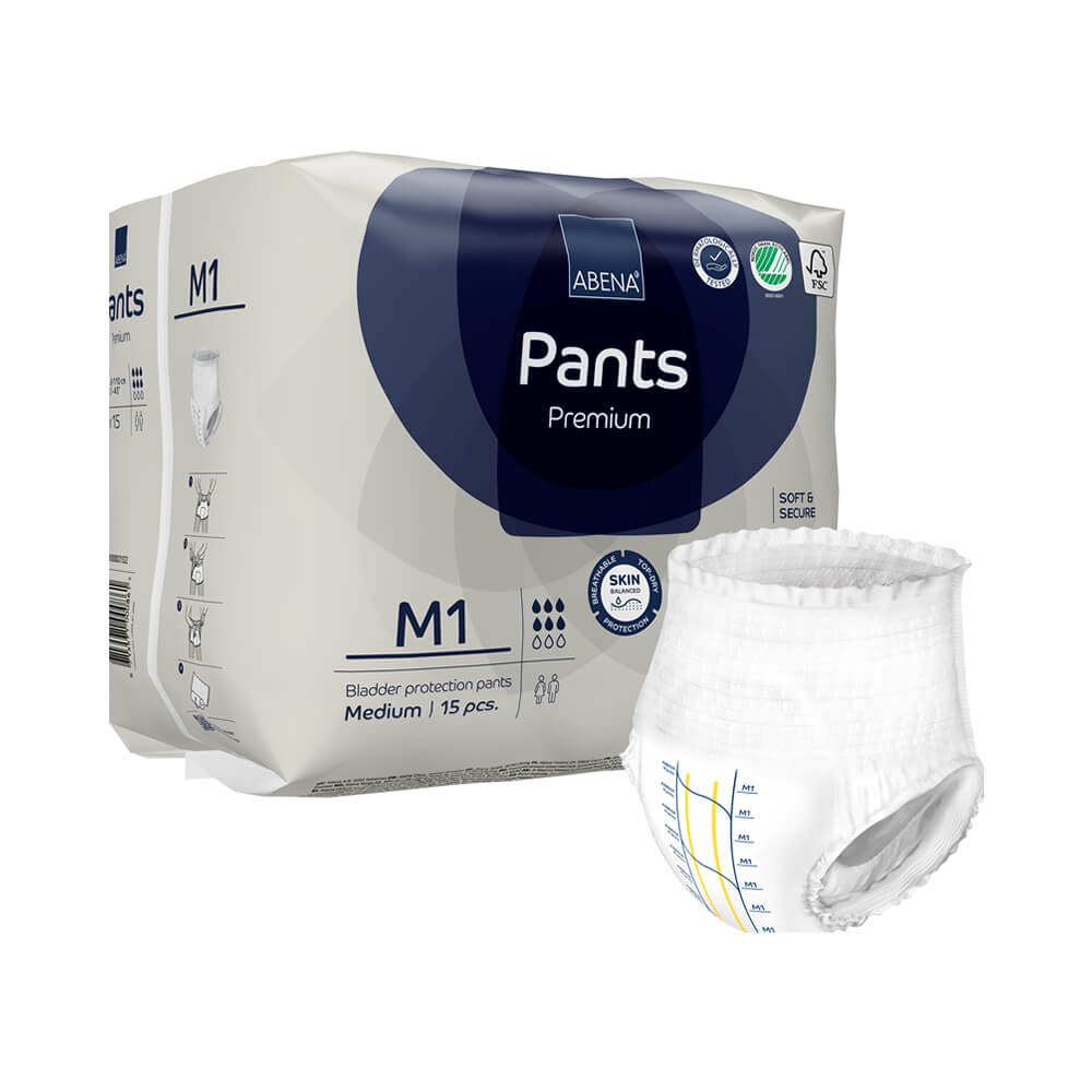 Abena Pants M1, chilot incontinenta adulti 1400 ml - 15 bucati