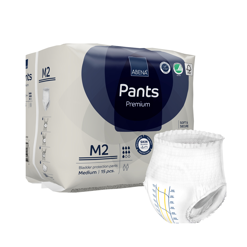 Abena Pants M2, chilot incontinenta adulti 1900 ml - 15 bucati