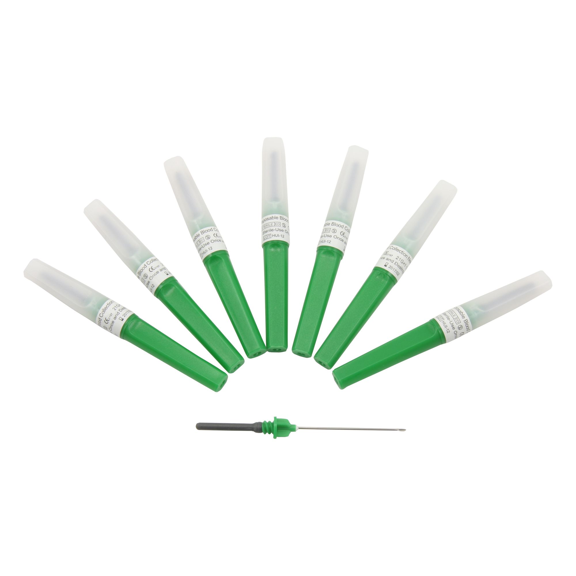 Ace vacutainer 21G 1 1/2" sterile verzi - 100 bucati