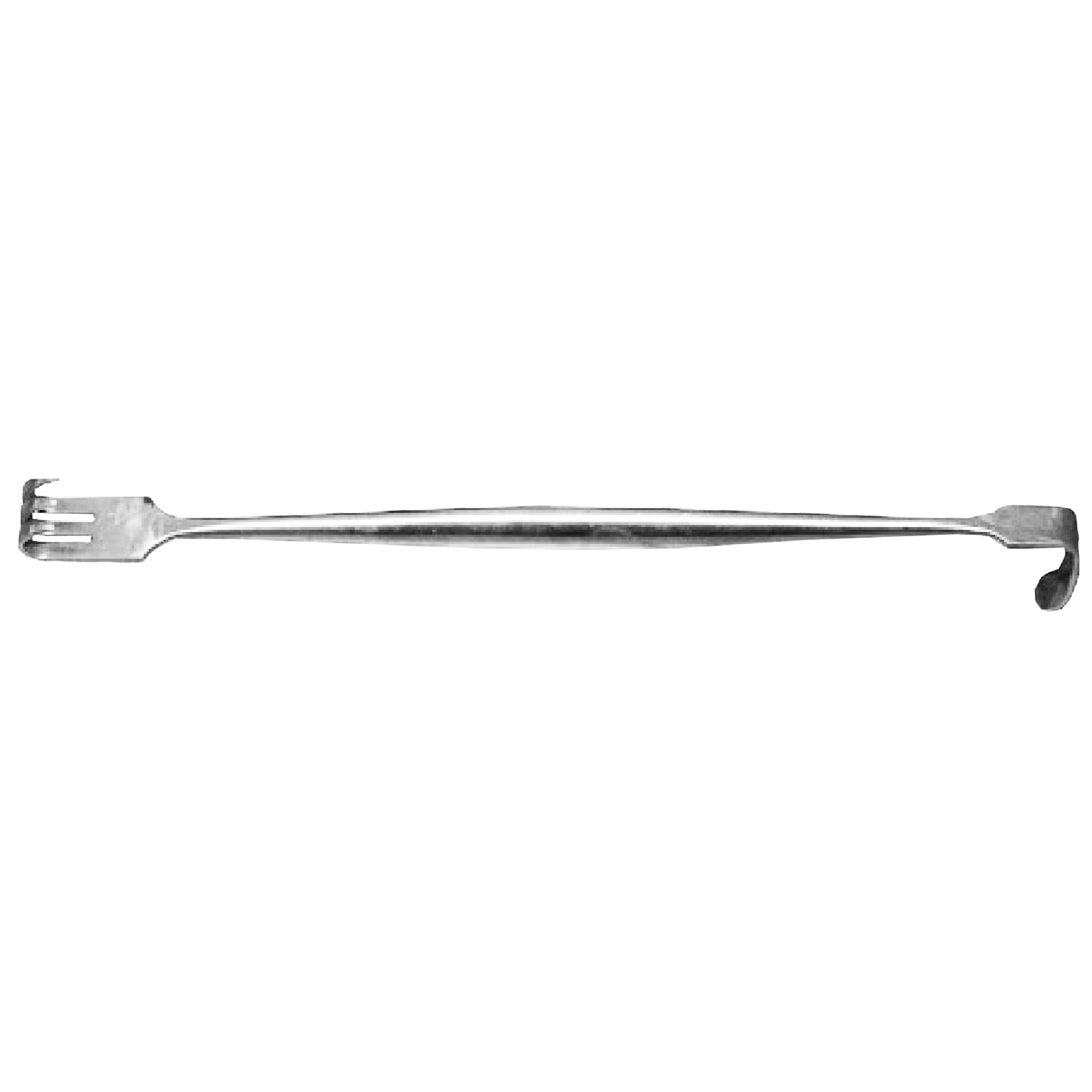 Retractor hook standard PRIMA, 4 carlige, 14cm