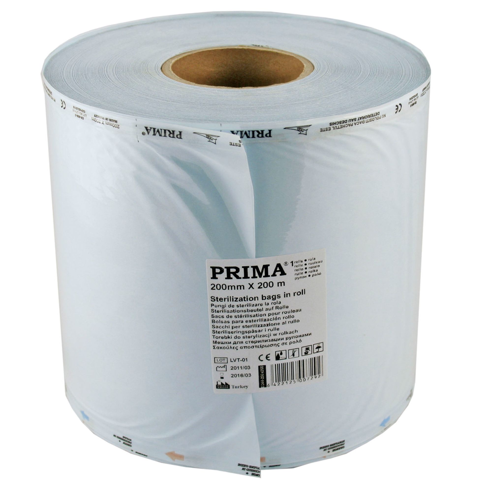 Rola de pungi pentru sterilizare PRIMA, 200mmx200m, autoclav/EO - 1 rola