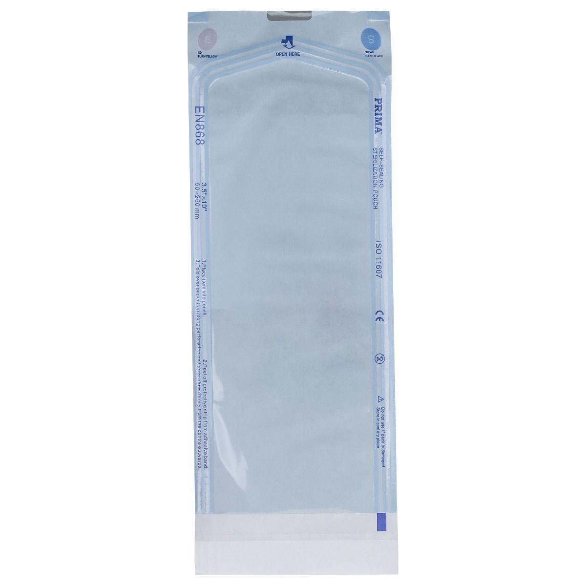 Pungi autosigilante sterilizare Autoclav/EO PRIMA, 90x250mm(70x200mm), 100 bucati