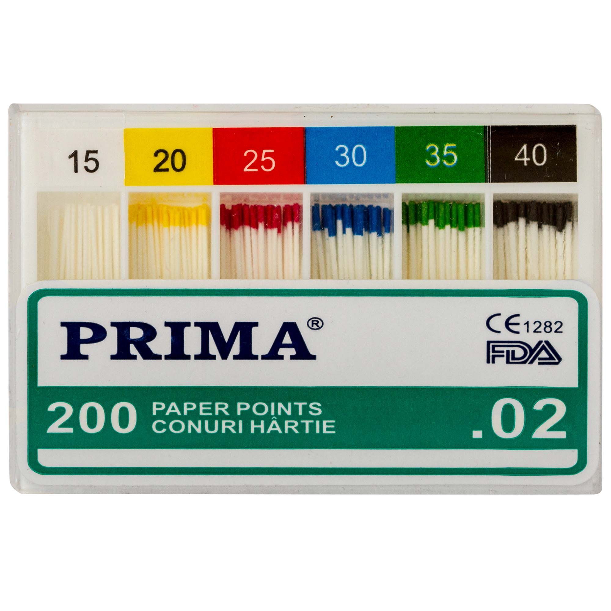 Conuri hartie PRIMA asortate 02 nr.45-80 - 200 bucati
