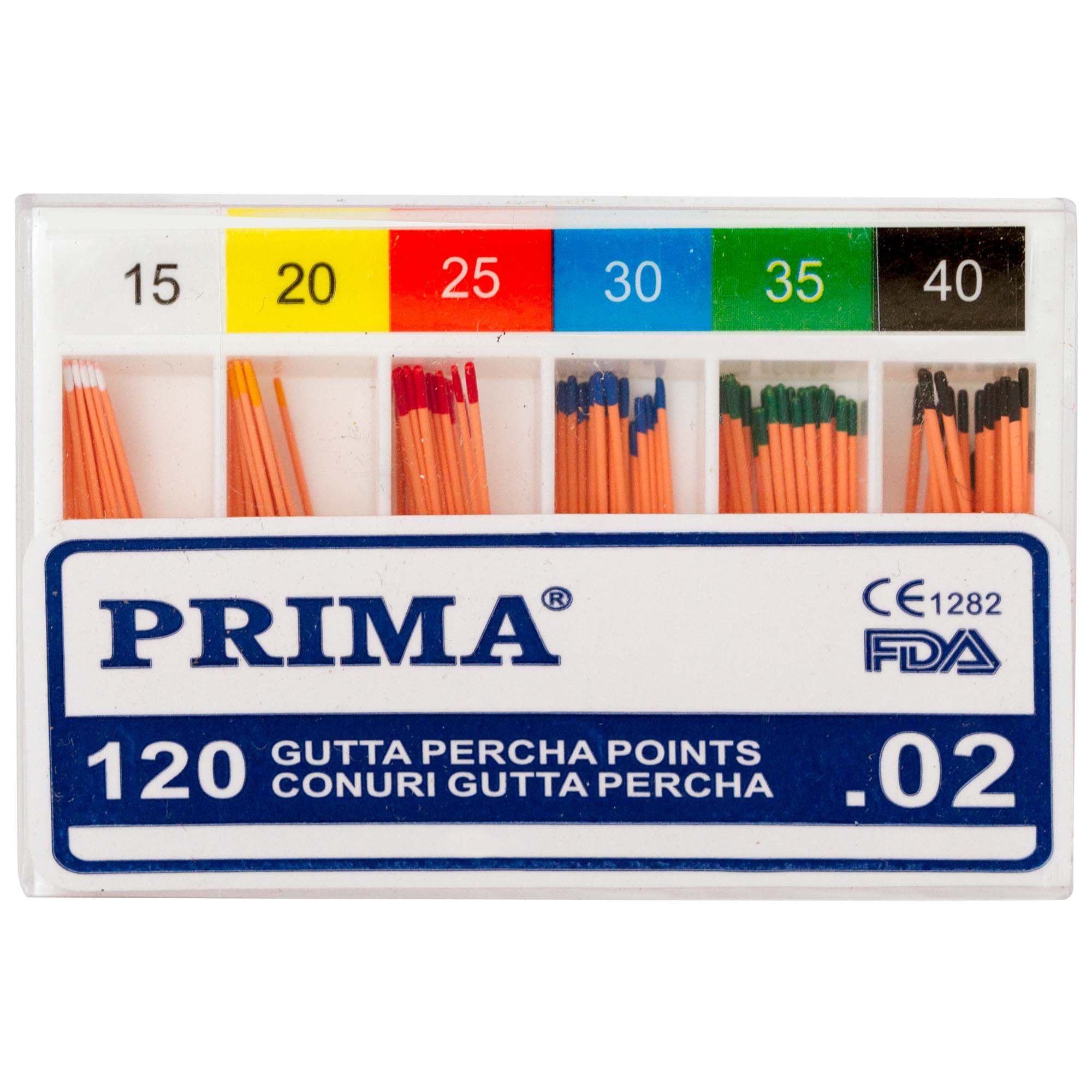 Conuri PRIMA Gutta Percha asortate si pe marimi