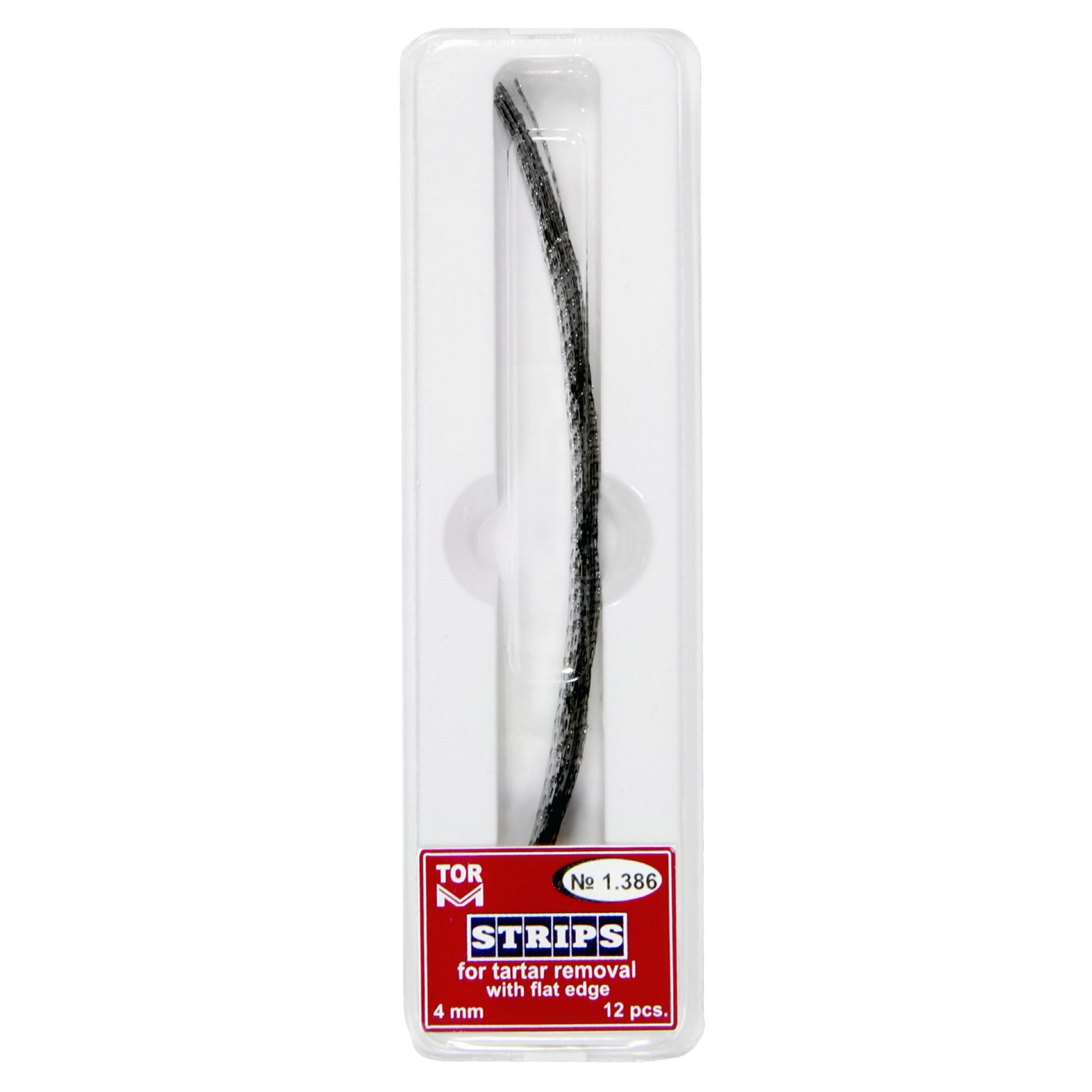 Stripuri metalice pentru indepartare tartru, 4x100mm - 12 bucati