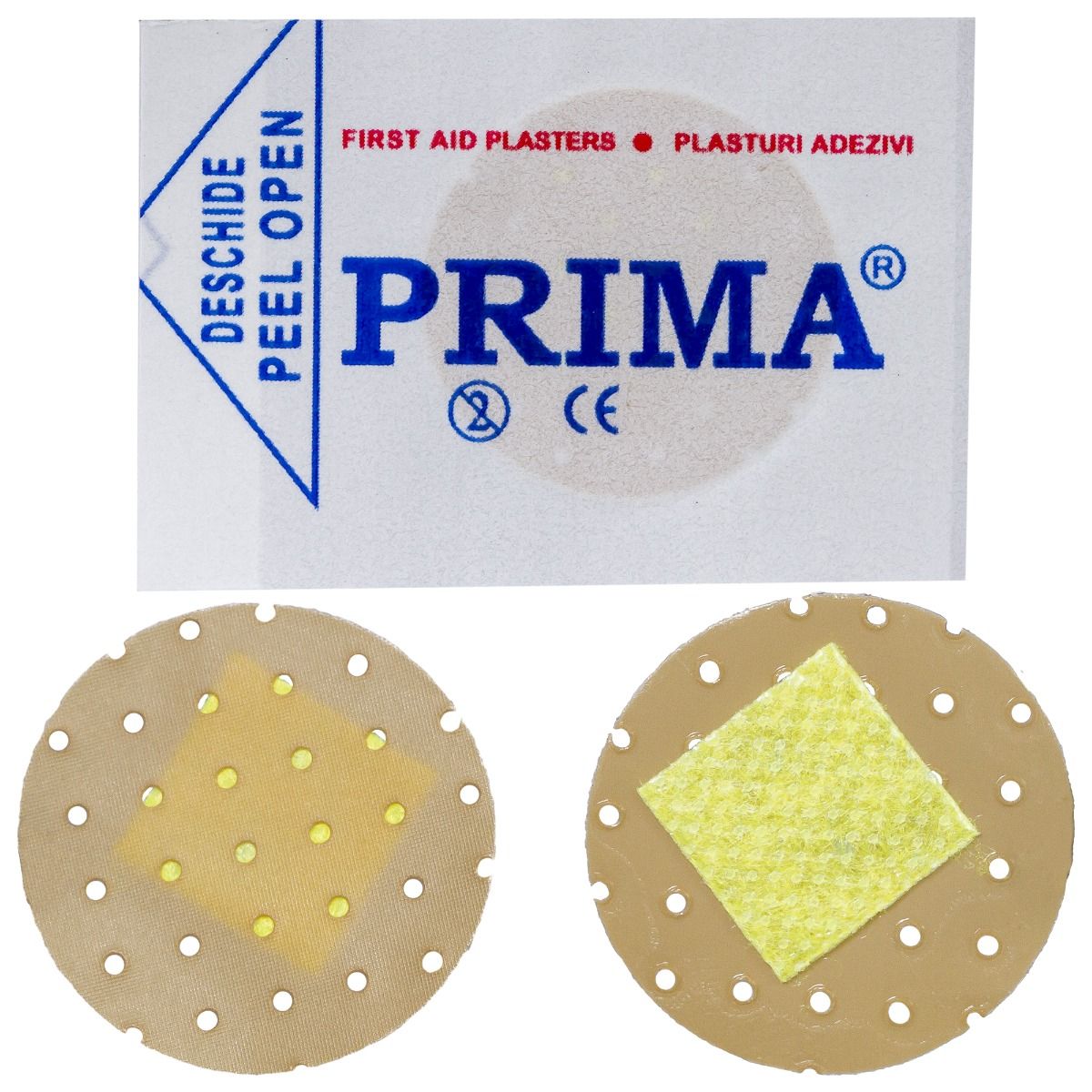 Plasturi rotunzi culoarea pielii PRIMA, polietilena, 22.5 mm, 200 bucati
