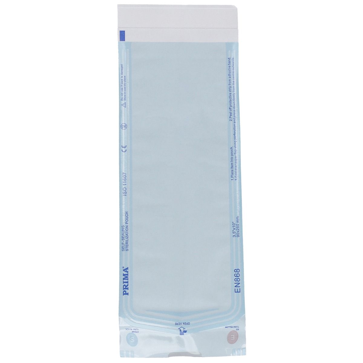 Pungi autosigilante sterilizare 90x260mm, PRIMA, indicator Autoclav/EO, 200 bucati
