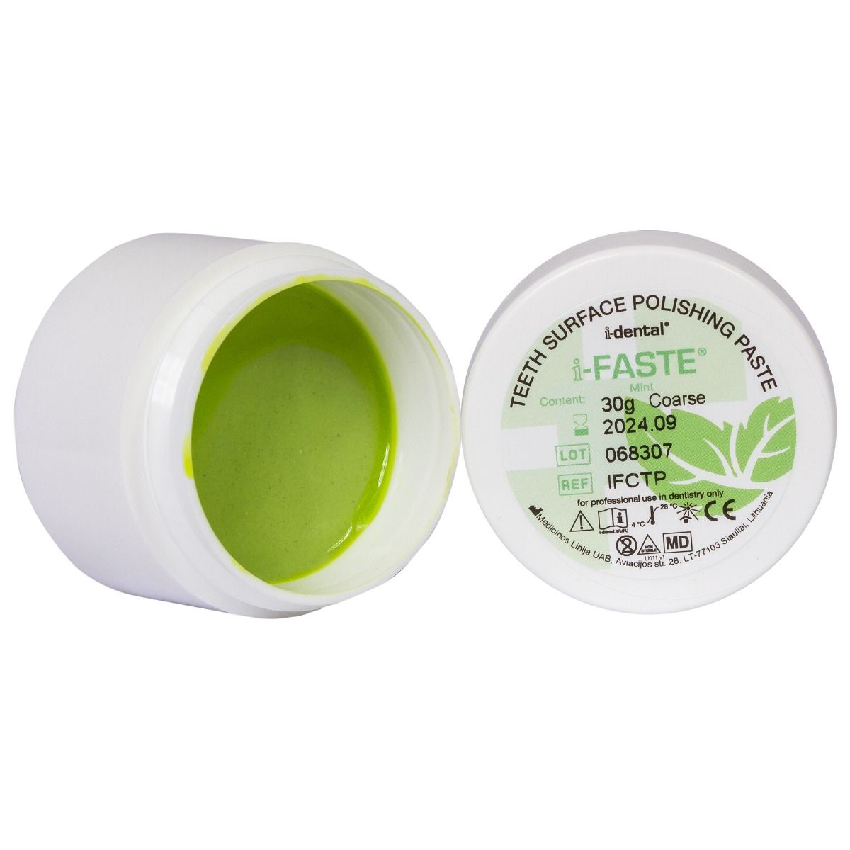 Pasta profilaxie i-Faste, granulatie mare, aroma de menta, 30g