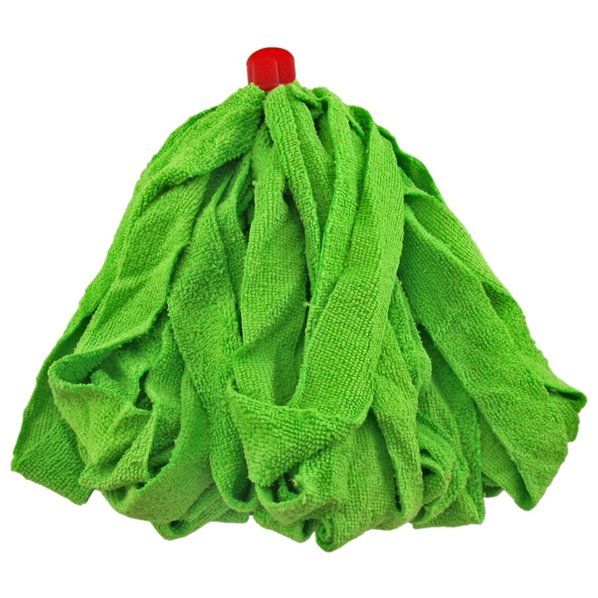 Rezerva mop microfibra, 150g, 28 fire, verde, pentru pardoseli
