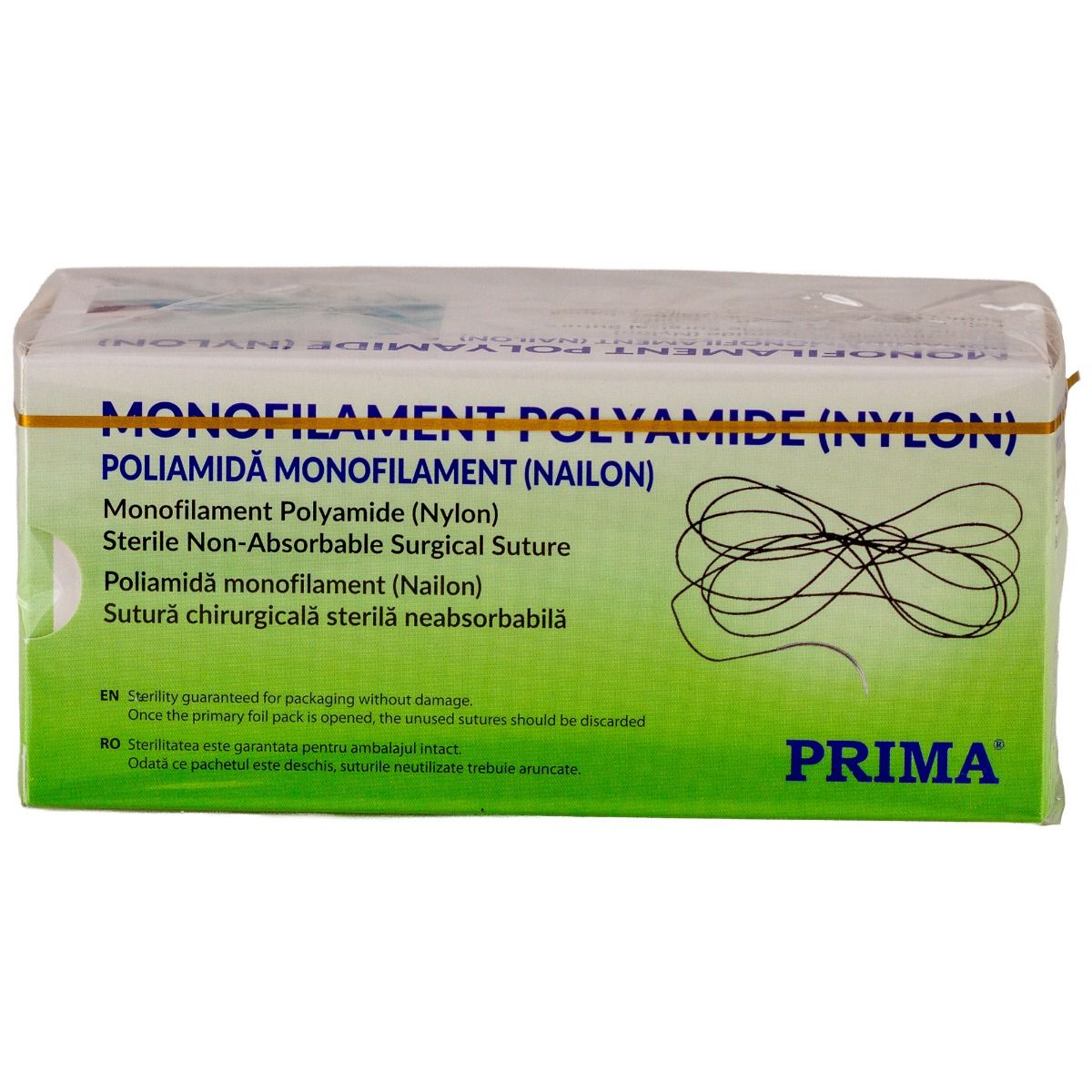 Sutura chirurgicala nylon PRIMA 75cm ac rotund 1/2 20mm USP 4/0