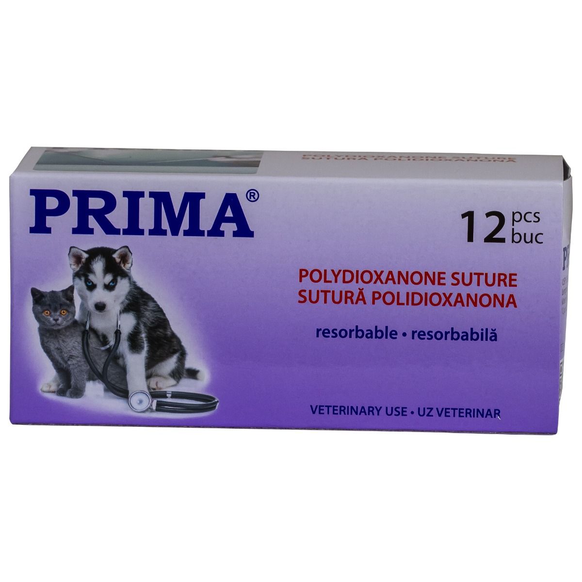 Sutura chirurgicala polidioxanona PRIMA 75cm ac varf taietor 1/2 20mm USP 3/0, uz veterinar