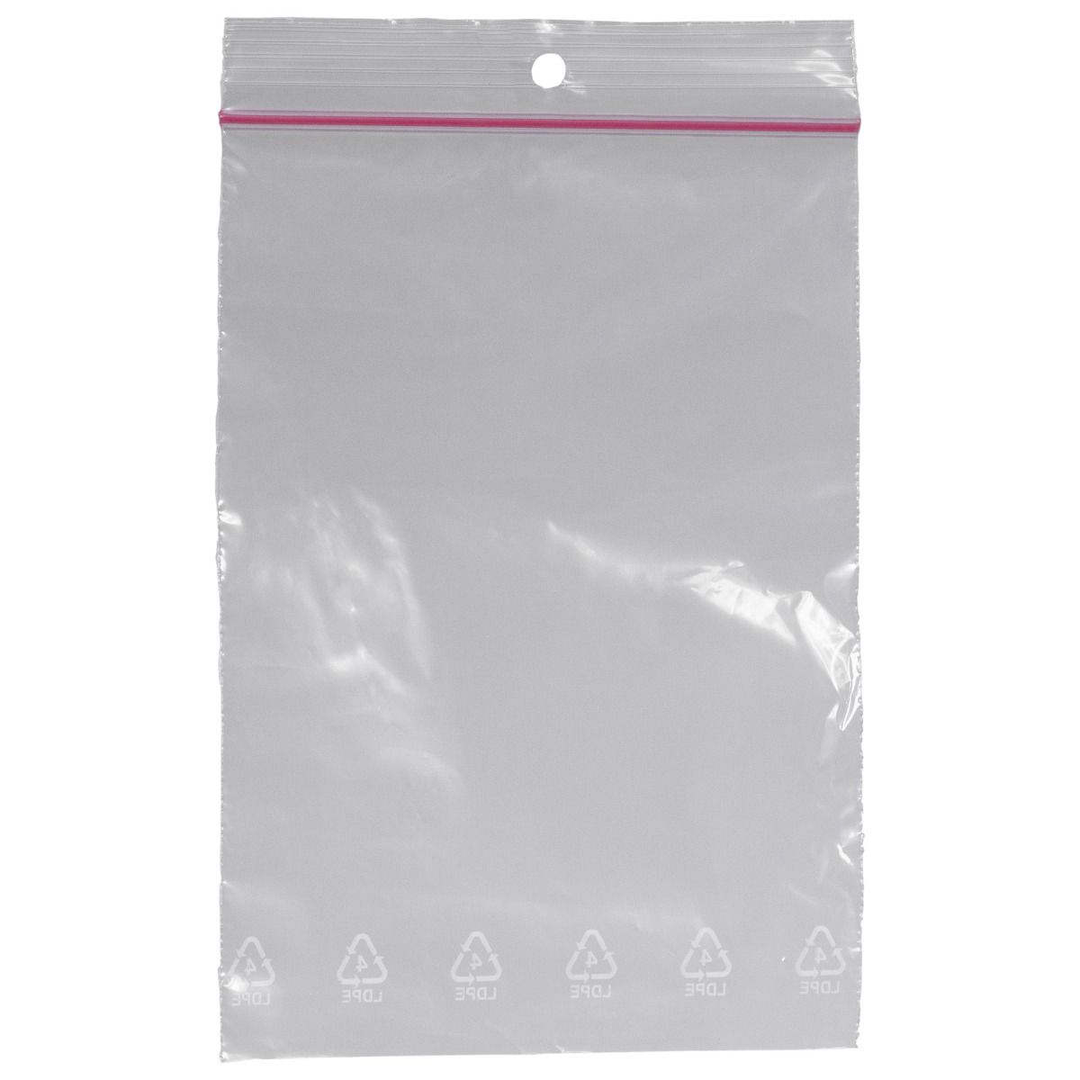 Pungi cu fermoar ZIPLOCK PRIMA 100x150 mm, transparente, reutilizabile pentru ambalare si depozitare, set 100 bucati