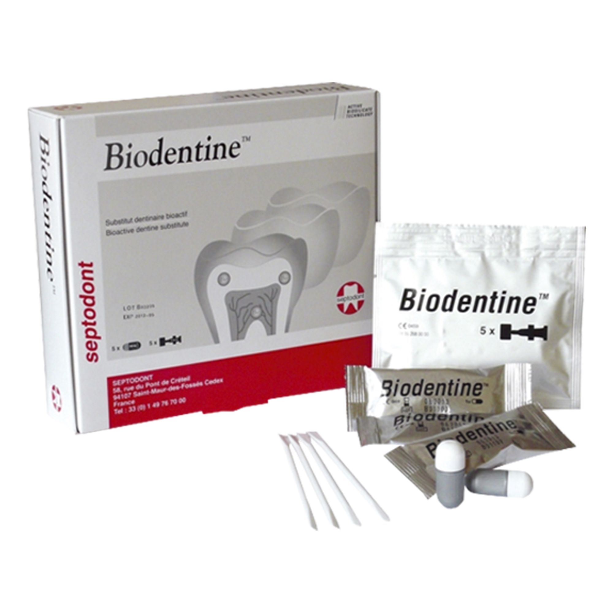 Substituent pentru dentina 5 capsule pulbere + 5 doze lichid, material bioactiv restaurari dentare