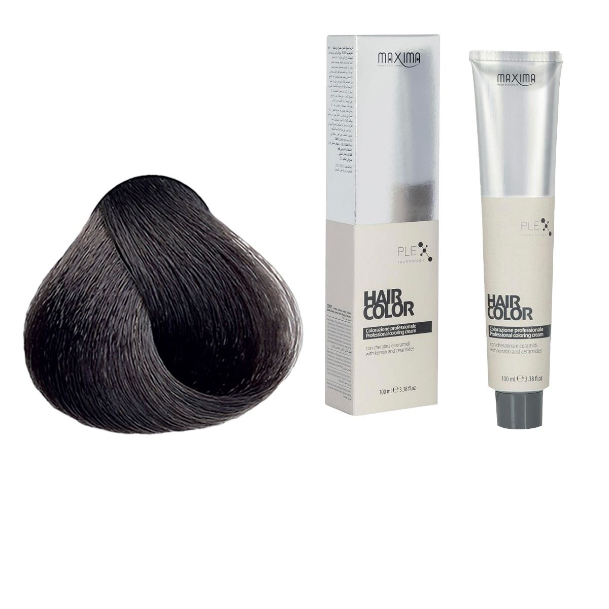 Vopsea profesionala de par, 6.1 Blond cenusiu inchis, MAXIMA, 100ml