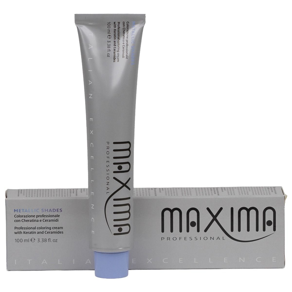 Vopsea profesionala de par, 7 Lunar grey metalic, MAXIMA, 100ml
