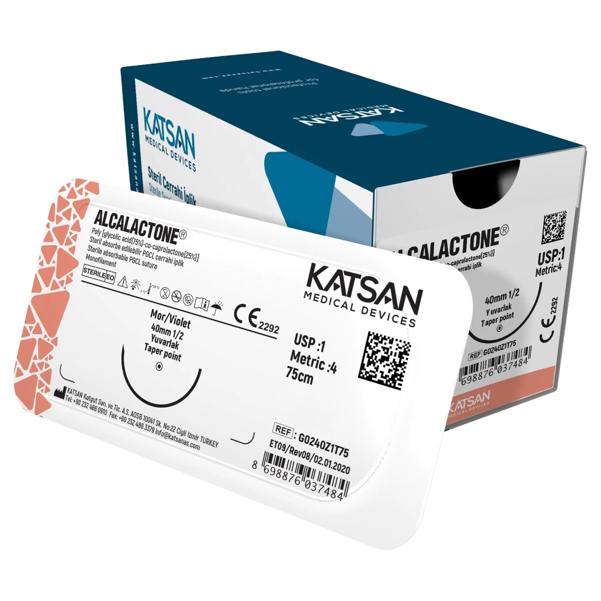 Sutura chirurgicala acid poliglicolic 75cm ac varf triunghiular 3/8 13mm USP 6/0