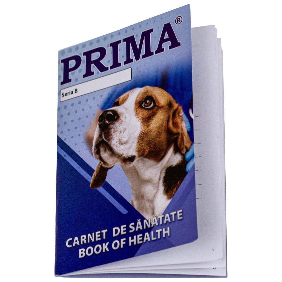Carnet de sanatate pentru caini si pisici PRIMA, albastru, 32 pagini (inclusiv coperta)