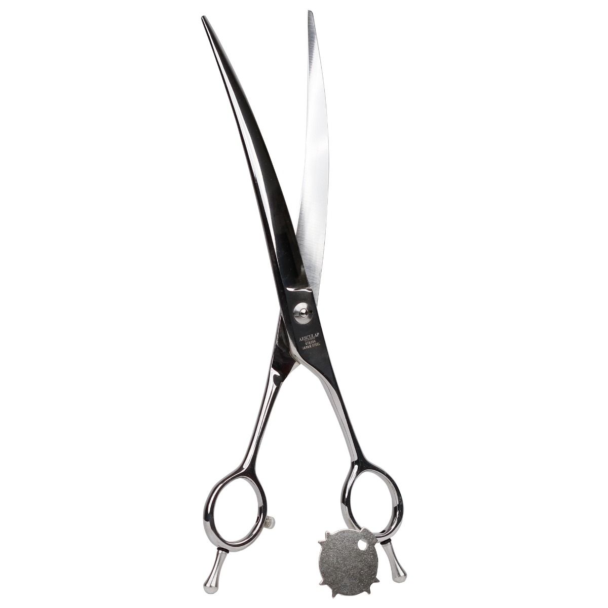 Foarfeca curbata profesionala tuns caini 20cm inox