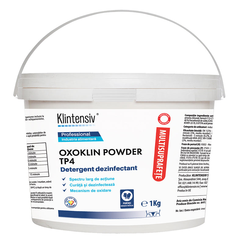 Oxoklin Powder dezinfectant de nivel înalt TP4