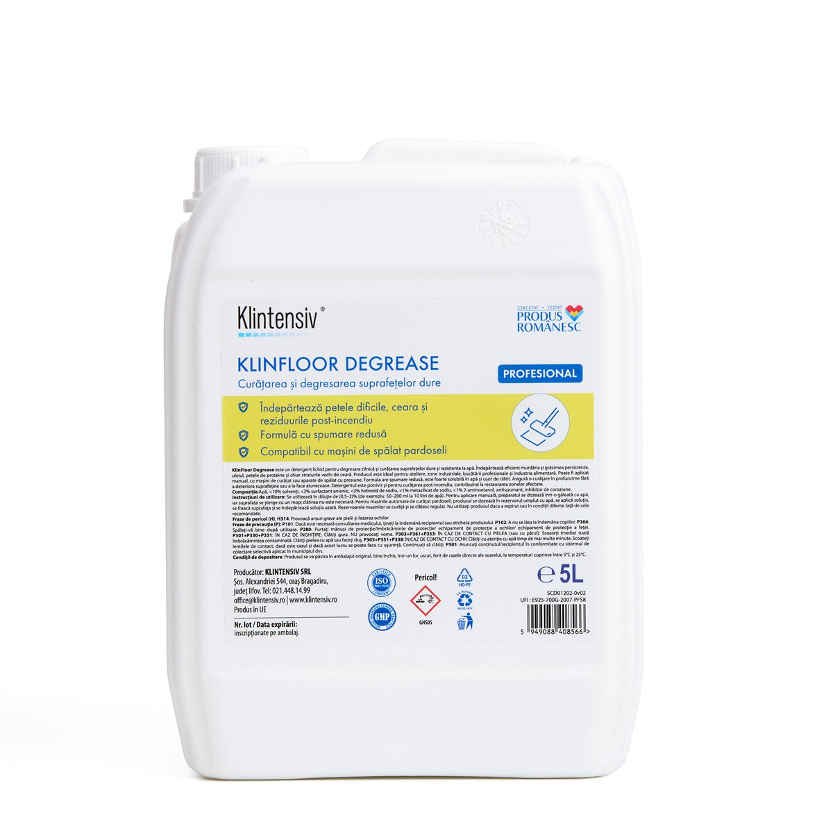 Klintensiv KLINFLOOR DEGREASE - Degresant profesional pardoseli concentrat