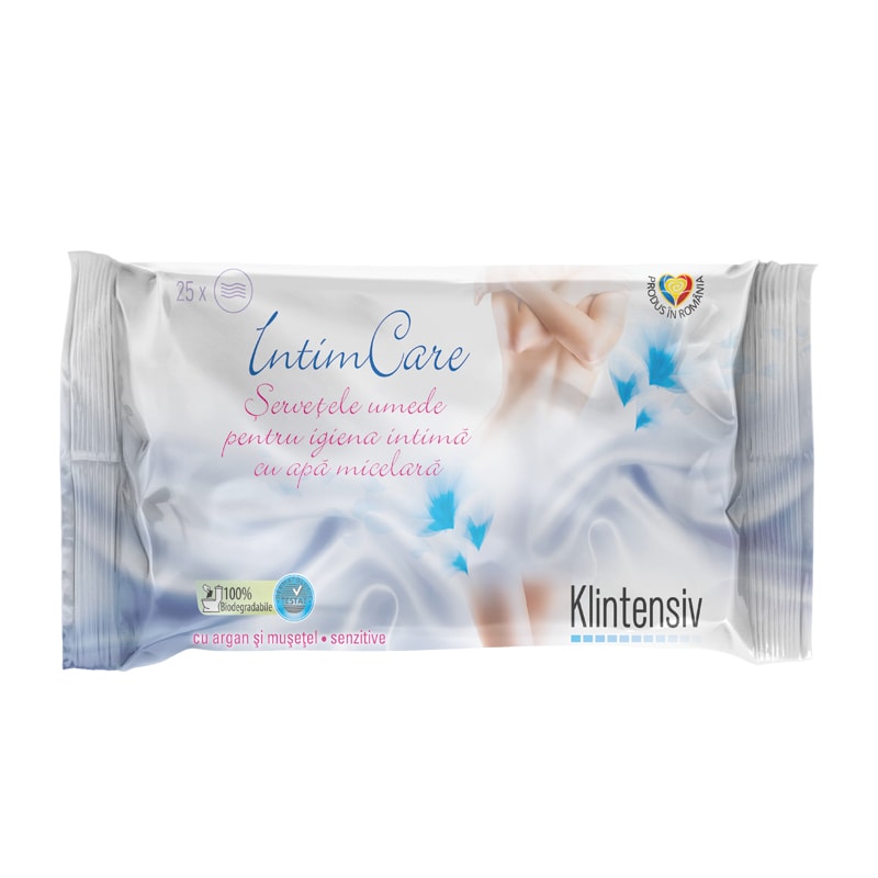 Klintensiv IntimCare Șervețele umede pentru igiena intimă