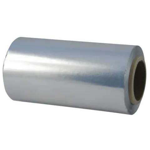 Folie aluminiu profesionala pentru suvite, rola 75m x 12cm, argintie, 15 µm