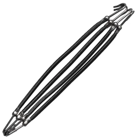 Elastice de par profesionale pentru coafuri, PRIMA, cu 2 carlige, 4 bucati