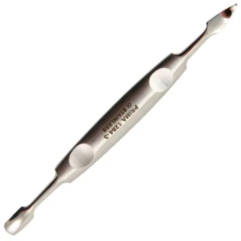 PRIMA Chiureta 2 capete:pusher+scratcher pentru manichiura si pedichiura; 12 cm, 1 bucata