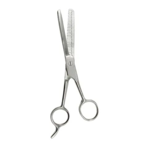 Foarfeca pentru filat parul pe o parte, din inox, PRIMA, 15.5cm