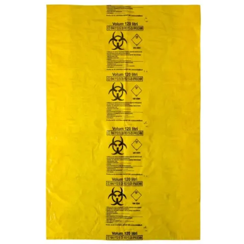 Saci Galbeni BIOHAZARD ADR 120litri 50buc/set