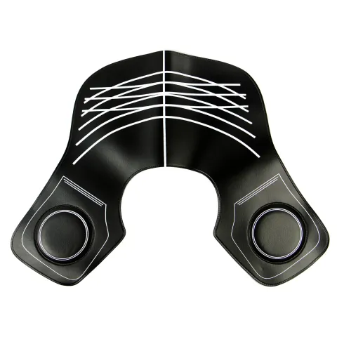 Guler pentru tuns din silicon, 34x30 cm, protector pentru prosop sau pelerina frizerie, negru