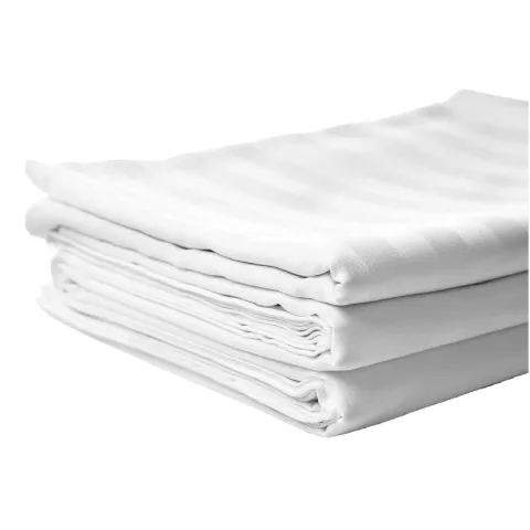 Lenjerie de pat 1 persoana PRIMA, damasc 100% bumbac 145 g/m2, alba, 3 piese, 150x210 cm