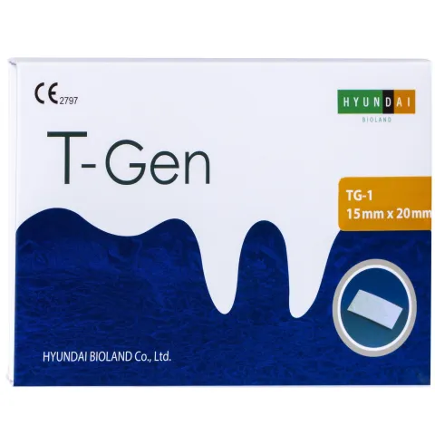 Membrana Colagen, uz parodontal, complet compatibila, bioresorbabila, 15x20x0.5mm, sterila, T-Gen, 1 bucata