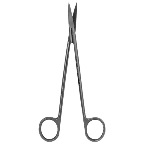Foarfeca pentru fistula Kelly curba PRIMA, 18 cm, din inox, cu lame ascutite