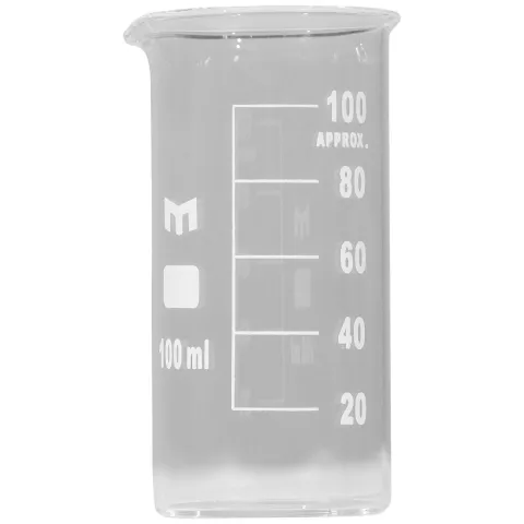 Pahar Berzelius forma inalta 100 ml din sticla borosilicata pentru laborator