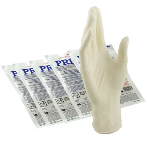 Manusi chirurgicale sterile PRIMA, usor pudrate - pereche/2 bucati
