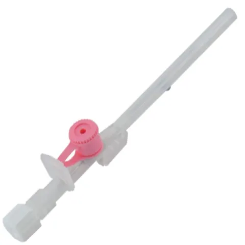 PRIMA Branule cu valva si cateter F.E.P. radioopac, 20G Int/Ext-Dia: 0.8/1.1 x 32mm roz, Luer Lock, Sterile, CE, 100buc
