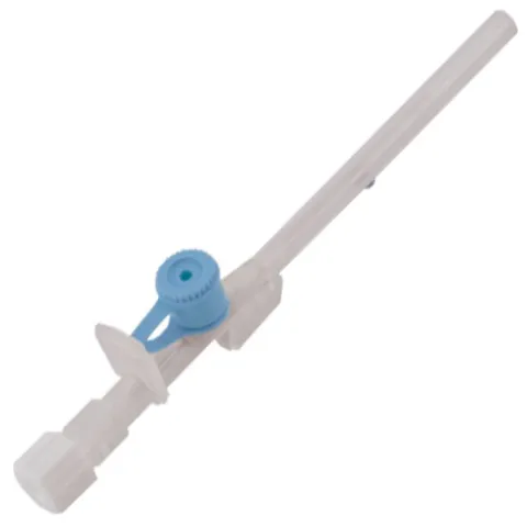 PRIMA Branule cu valva si cateter F.E.P. radioopac, 22G Int/Ext-Dia: 0.6/0.9 x 25mm albastru, Luer Lock, Sterile, CE, 100buc